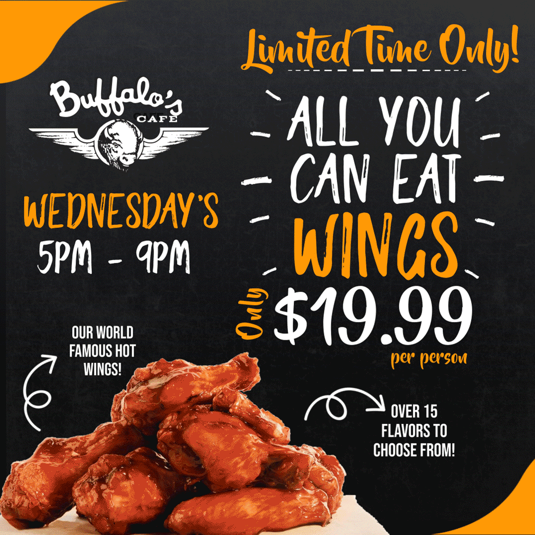 Buffalo's Cafe wings, burgers, sandwiches, bar in Kennesaw, GA